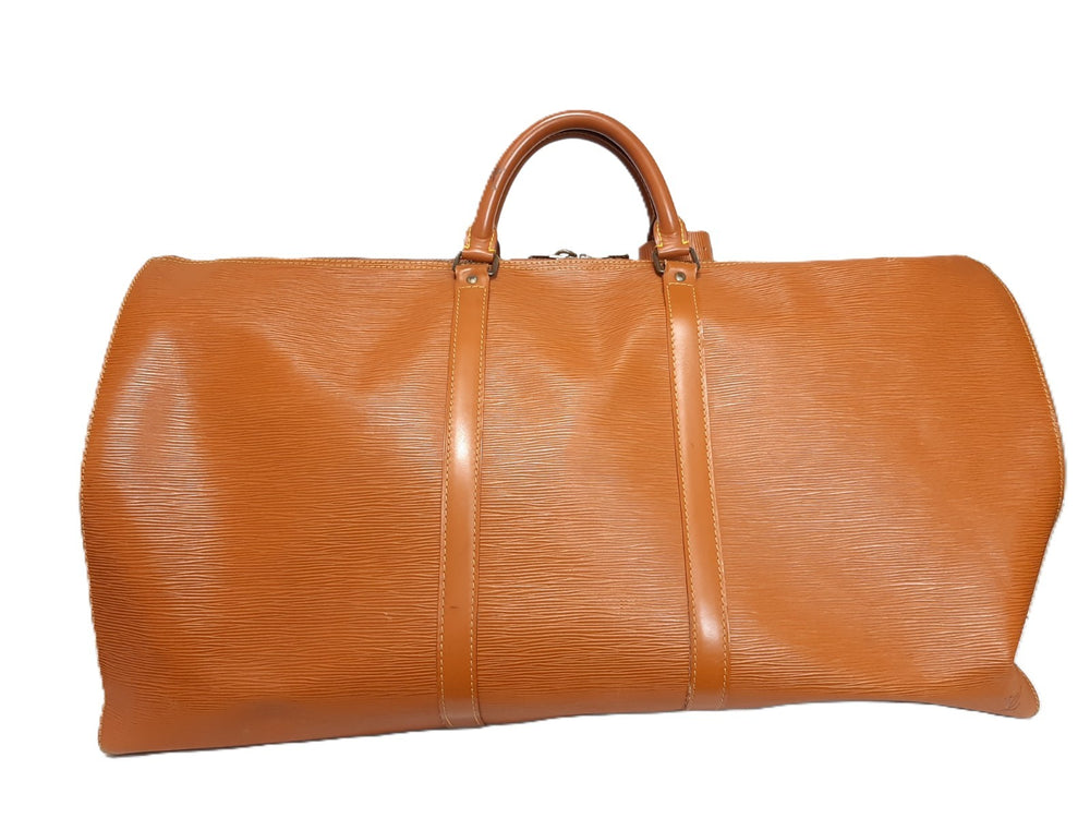 LOUIS VUITTON LV Monogram Epi Keepall 60 M42964 Brown MI1910 Boston Bag1