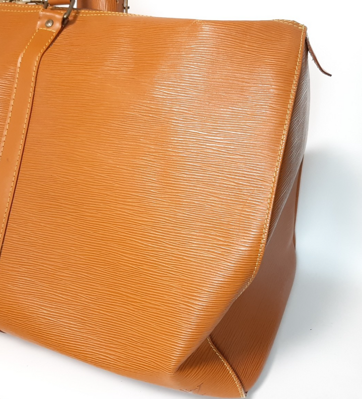 LOUIS VUITTON LV Monogram Epi Keepall 60 M42964 Brown MI1910 Boston Bag8