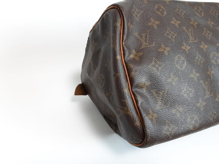 LOUIS VUITTON Speedy30 M41108 Monogram Hand Schultertasche Braun9