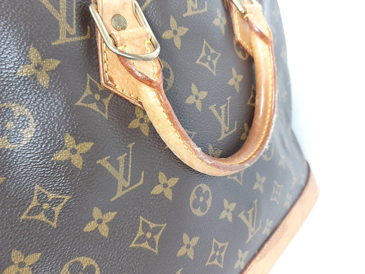 Louis Vuitton Monogram Alma Hand Bag Purse M51130 LV BA094711