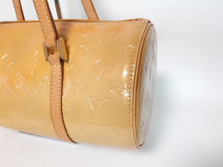 Louis Vuitton Vernis Bedford Hand Bag M91006 Vernis Monogram Yellow VI09992
