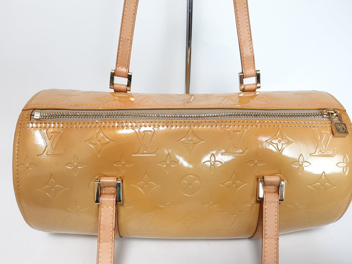 Louis Vuitton Vernis Bedford Hand Bag M91006 Vernis Monogram Yellow VI09998