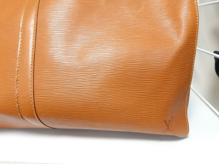 LOUIS VUITTON LV Monogram Epi Keepall 60 M42964 Brown MI1910 Boston Bag3