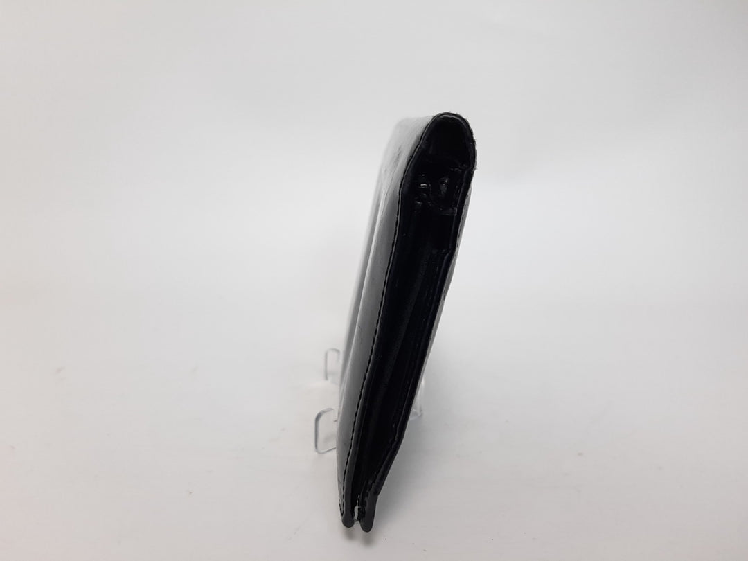 Chanel Lackleder Lange Geldbörse Schwarz CC Logo Silber6