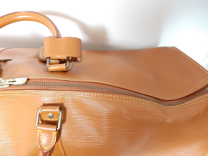 LOUIS VUITTON LV Monogram Epi Keepall 60 M42964 Brown MI1910 Boston Bag10