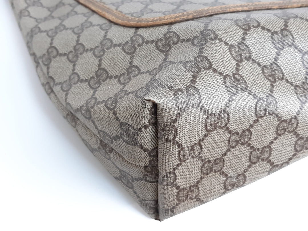 Gucci Sherry Line Tote Bag Shoulder Bag GG Pattern Brown PVC Leather5