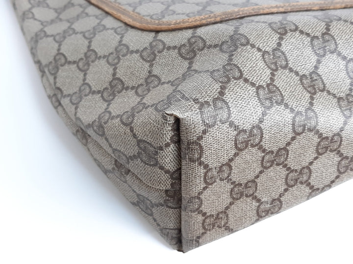 Gucci Sherry Line Tote Bag Shoulder Bag GG Pattern Brown PVC Leather5