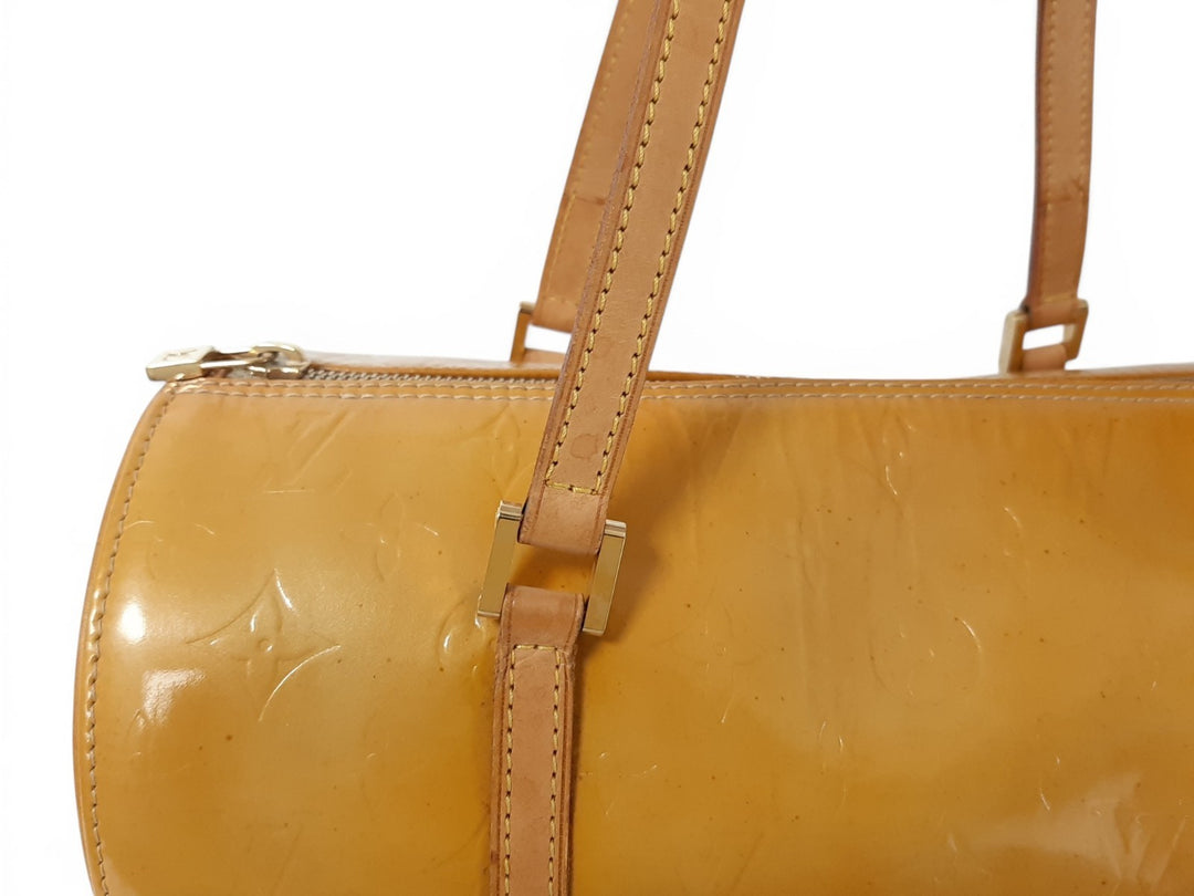 Louis Vuitton Vernis Bedford Hand Bag M91006 Vernis Monogram Yellow Louis VI19182