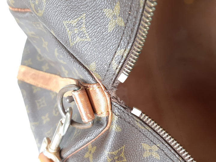 LOUIS VUITTON Monogram Keepall Bandouliere 60 Boston Bag M41412 LV Auth8