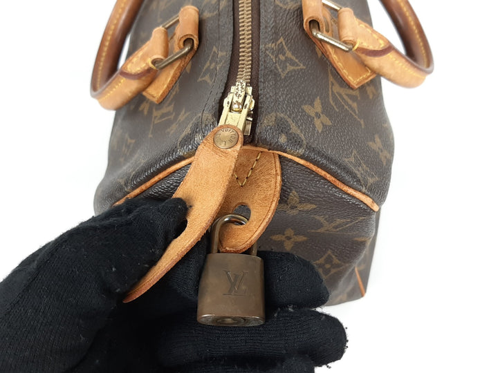 Louis Vuitton Monogram Speedy 25 M41528 Boston Bag Hand Bag SP00746