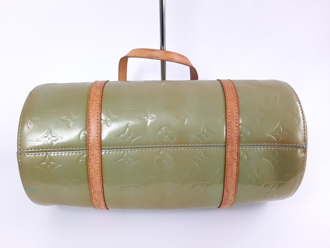 Louis Vuitton Vernis Bedford Hand Bag M91329 Vernis Monogram Green VI09298