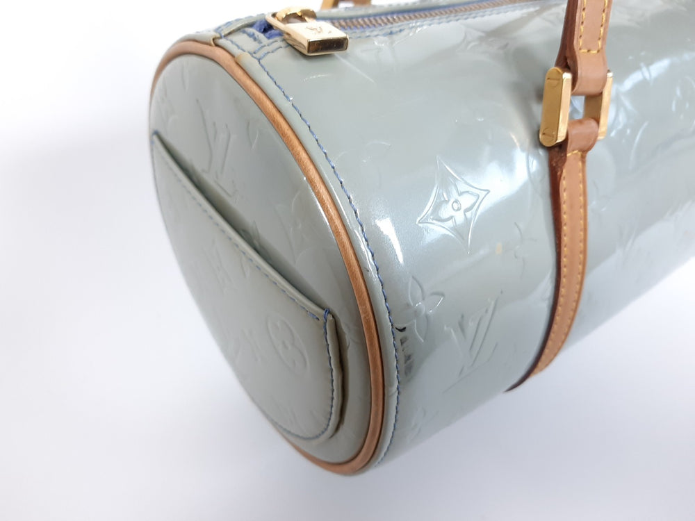 Louis Vuitton Vernis Bedford Hand Bag M91309 Vernis Monogram Blue VI00731