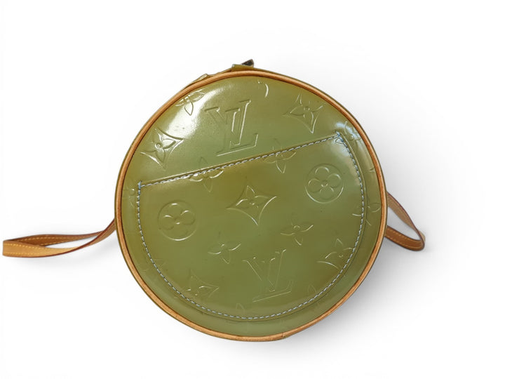 Louis Vuitton Vernis Bedford Hand Bag M91329 Vernis Monogram Green TH09293