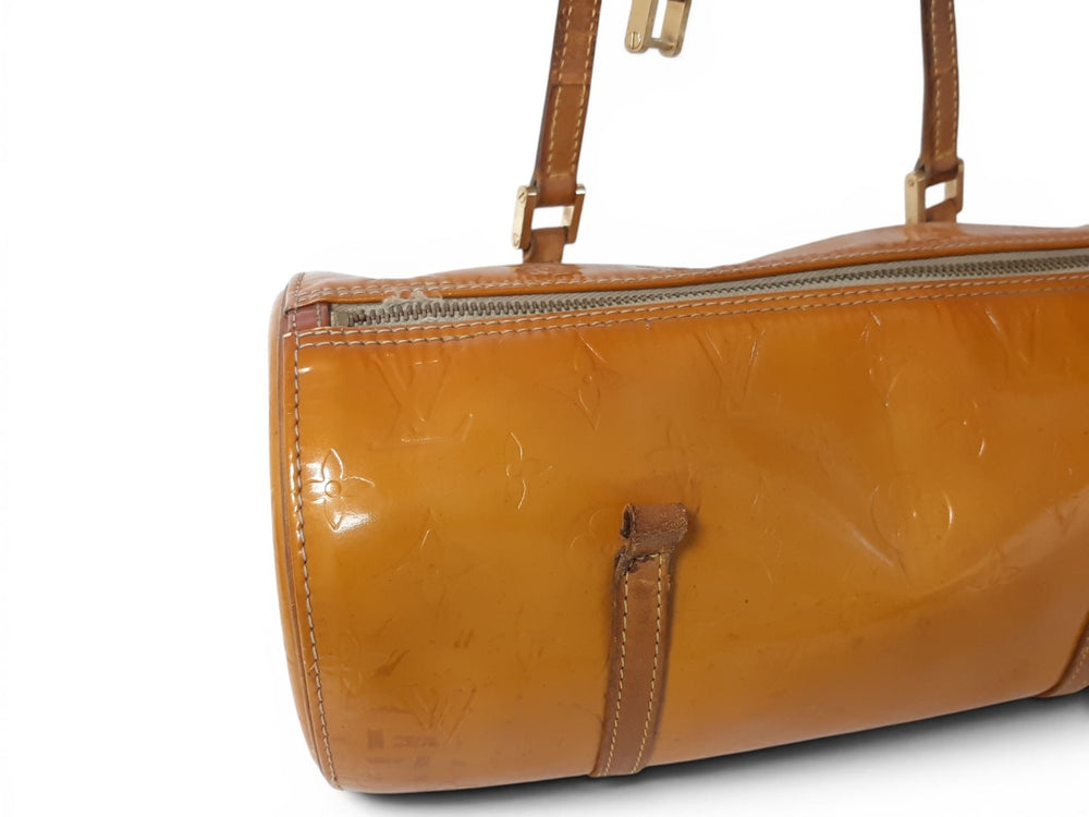 Louis Vuitton Vernis Bedford Hand Bag M91006 Vernis Monogram Yellow1