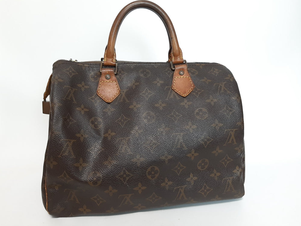 LOUIS VUITTON Speedy30 M41108 Monogram  Hand Shoulder Bag Brown SP09741