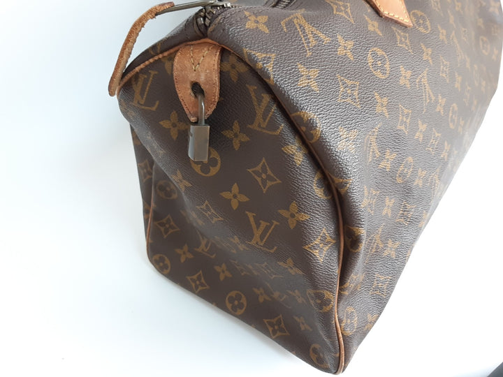 Louis Vuitton Monogram Speedy 40 M41522 Boston Hand Bag SA Padlock NO key5
