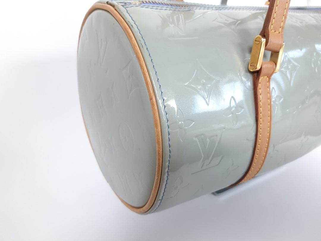 Louis Vuitton Vernis Bedford Hand Bag M91309 Vernis Monogram Blue VI00736