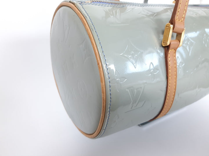 Louis Vuitton Vernis Bedford Hand Bag M91309 Vernis Monogram Blue VI00736