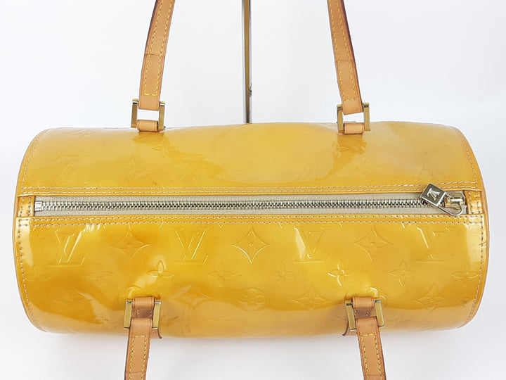 Louis Vuitton Vernis Bedford Hand Bag M91006 Monogram Yellow VI00315