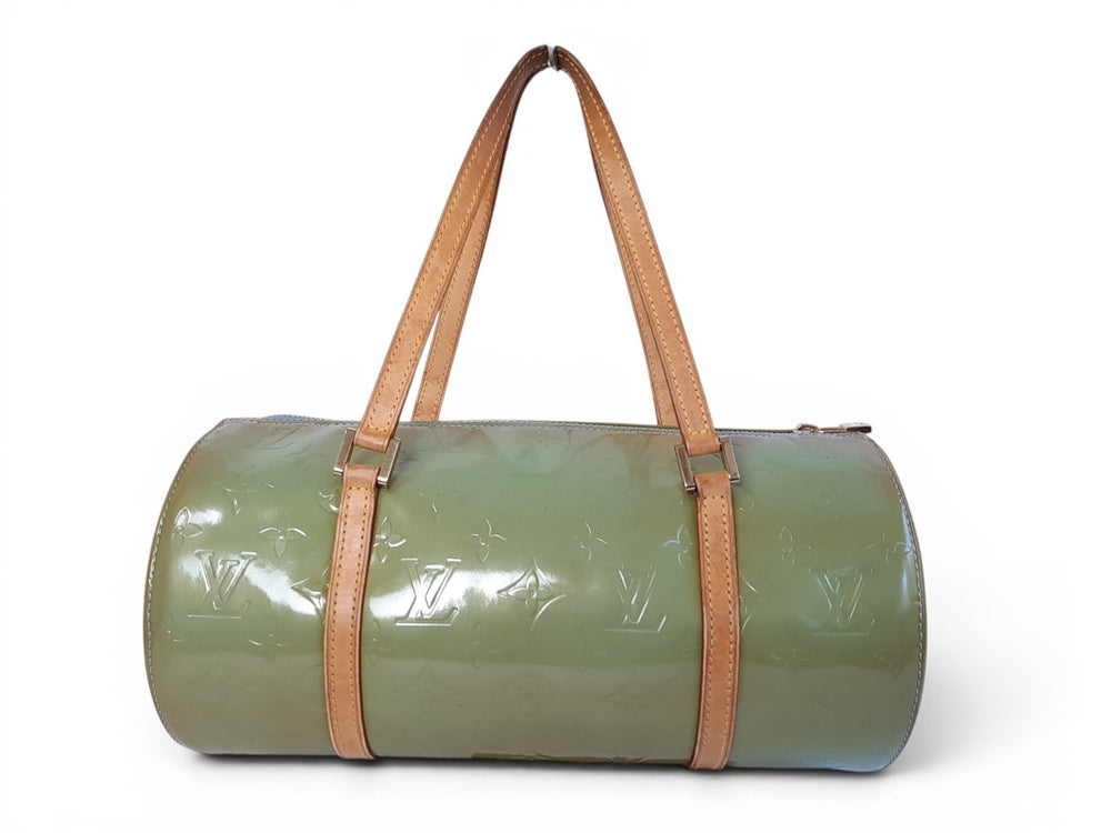 Louis Vuitton Vernis Bedford Hand Bag M91329 Vernis Monogram Green TH09291