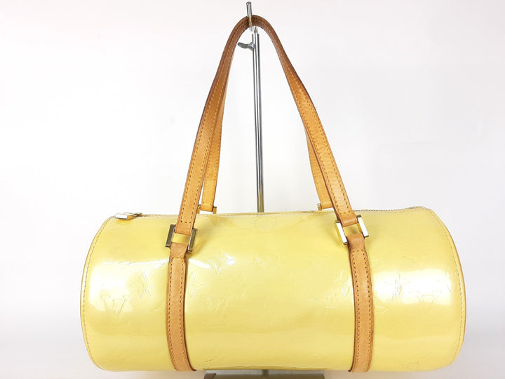 Louis Vuitton Vernis Bedford Hand Bag M91006 Vernis Monogram Yellow VI00650