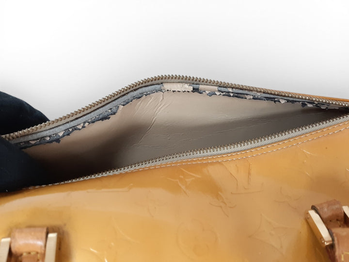 Louis Vuitton Vernis Bedford Hand Bag M91006 Vernis Monogram Yellow Louis TH191814