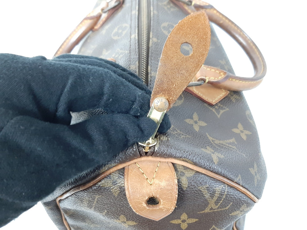 Louis Vuitton Monogram Speedy 30 M41526 Boston Bag Hand Bag TH00668