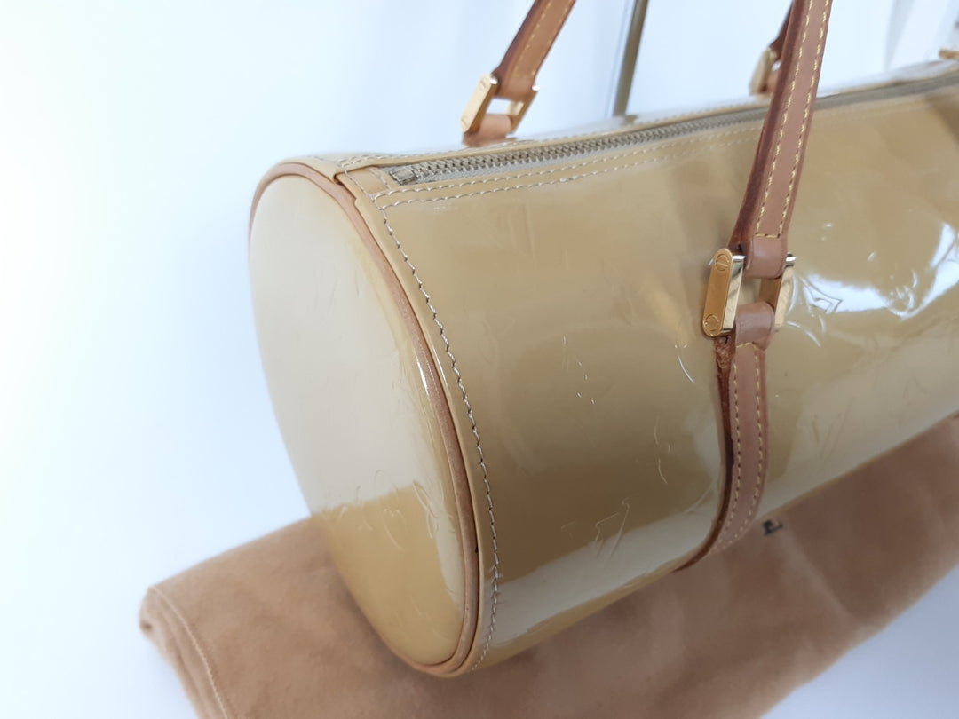 Louis Vuitton Vernis Bedford Hand Bag M91006 Vernis Monogram Yellow VI10025