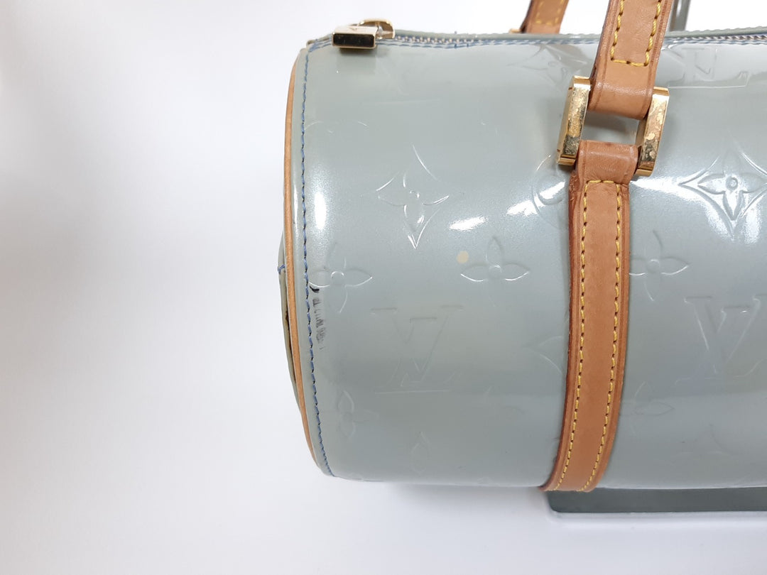 Louis Vuitton Vernis Bedford Hand Bag M91309 Vernis Monogram Blue VI00734