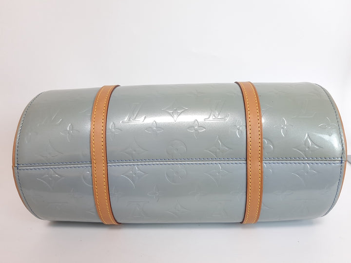 Louis Vuitton Vernis Bedford Hand Bag M91007 Vernis Monogram Blue VI00632