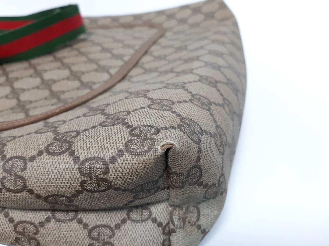 Gucci Sherry Line Tote Bag Shoulder Bag GG Pattern Brown PVC Leather4