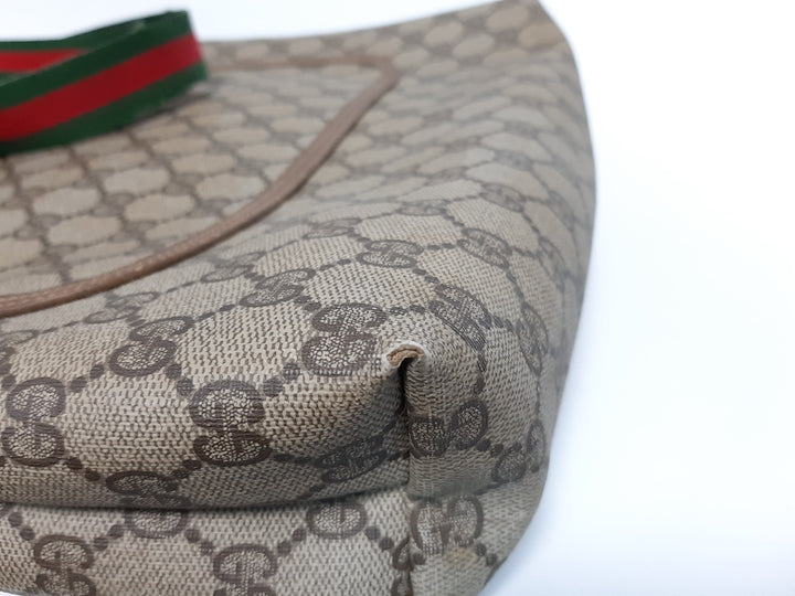 Gucci Sherry Line Tote Bag Shoulder Bag GG Pattern Brown PVC Leather4