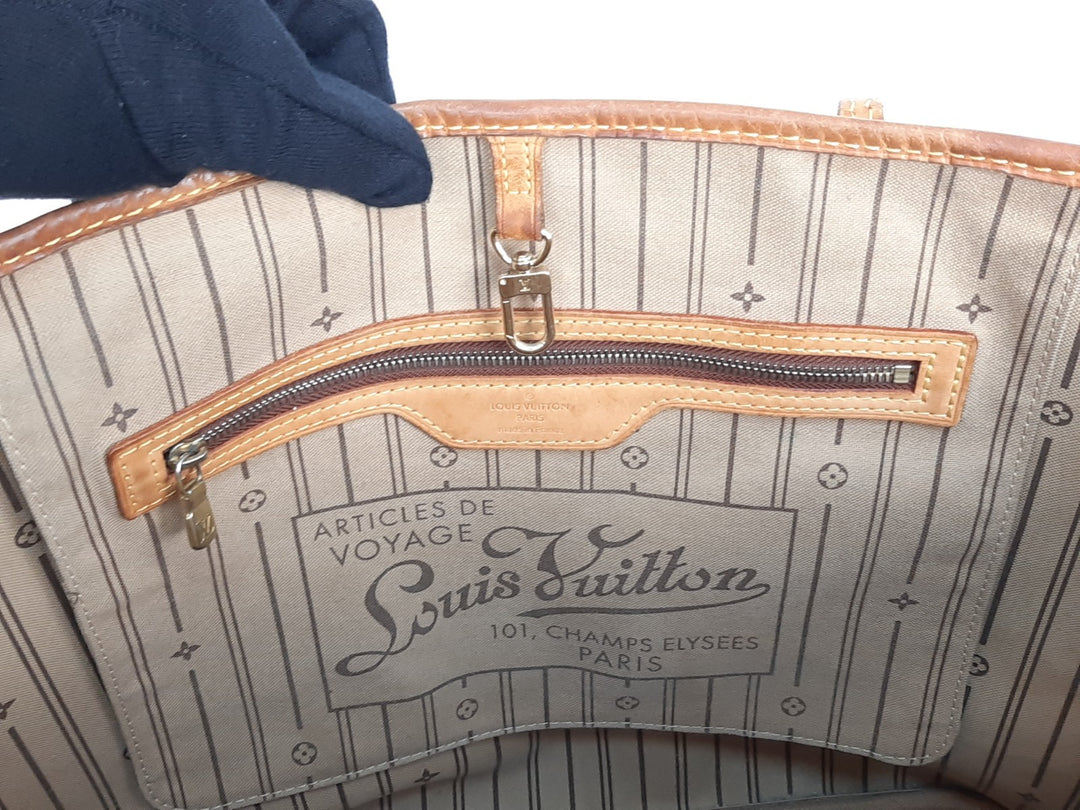 Louis Vuitton Monogram Neverfull MM M40156 Shoulder Bag Brown AR109816