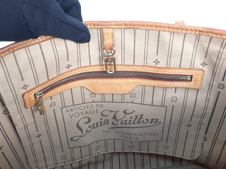 Louis Vuitton Monogram Neverfull MM M40156 Shoulder Bag Brown AR109816