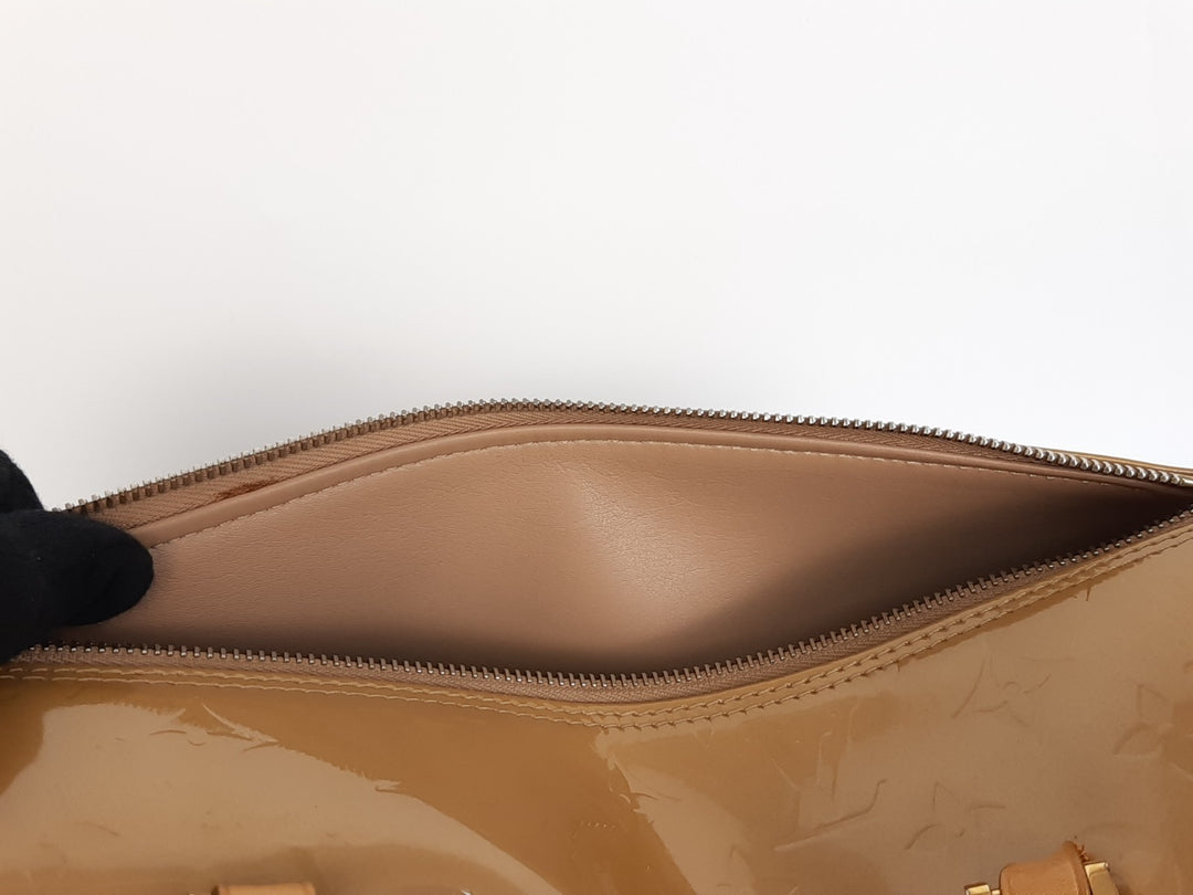 Louis Vuitton Vernis Bedford Hand Bag M91329 Vernis Monogram Brown VI006515