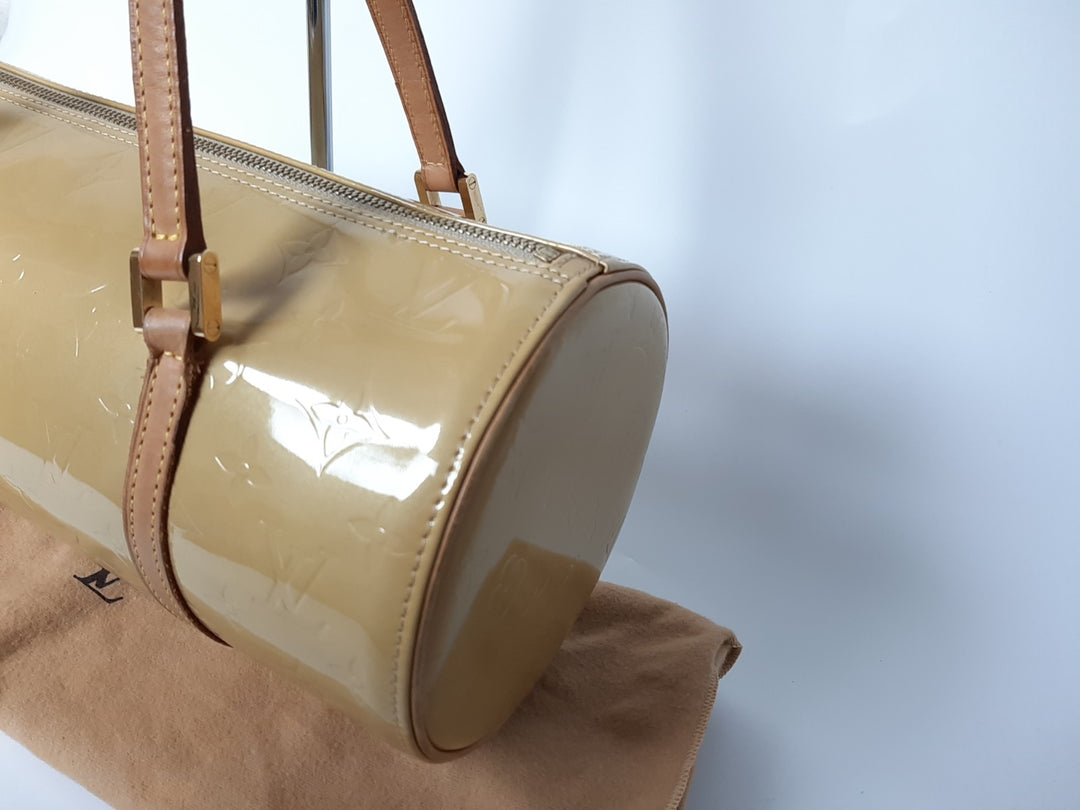 Louis Vuitton Vernis Bedford Hand Bag M91006 Vernis Monogram Yellow VI10022