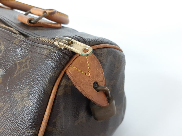 Louis Vuitton Monogram Speedy 30 M41526 Boston Bag Hand Bag VI19109