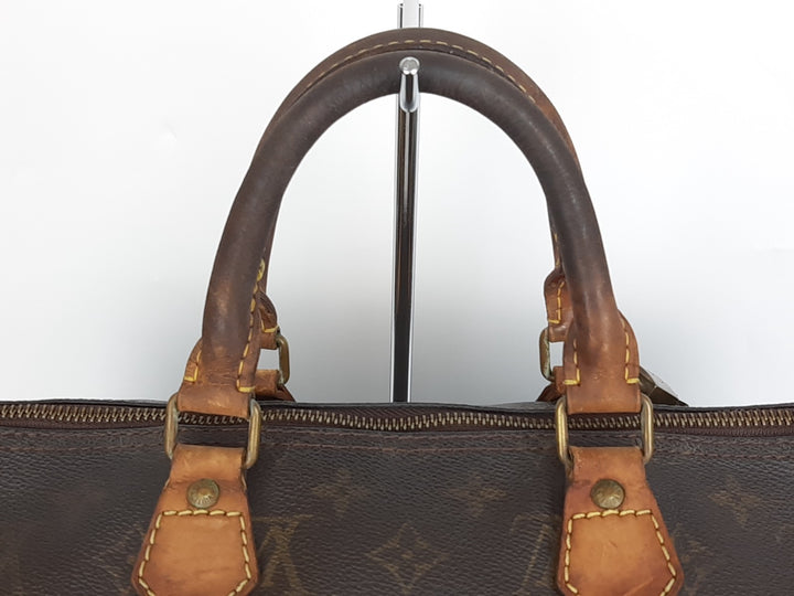 Louis Vuitton Speedy 35 Monogram Boston Hand Bag Purse SA821 Padlock Key4