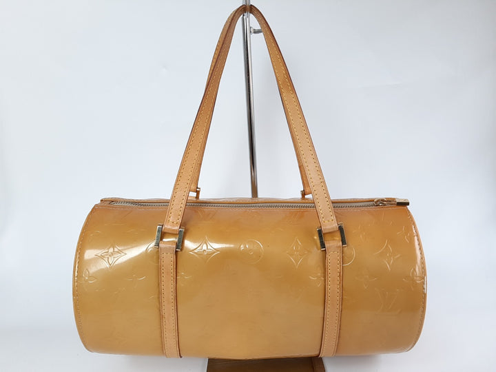 Louis Vuitton Vernis Bedford Hand Bag M91006 Vernis Monogram Yellow TH09194
