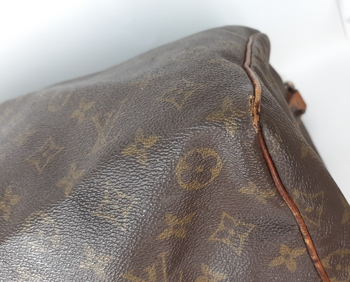 LOUIS VUITTON Monogram Keepall Bandouliere 60 Boston Bag M41412 LV Auth16