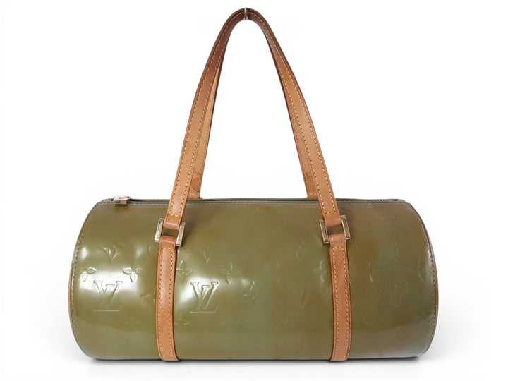 Louis Vuitton Vernis Bedford Hand Bag M91329 Vernis Monogram Green VI09190