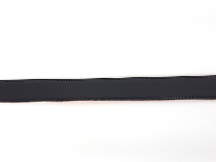 HERMES Constance H Buckle Belt Reversible Leather Orange Black Silver Size 70 R7