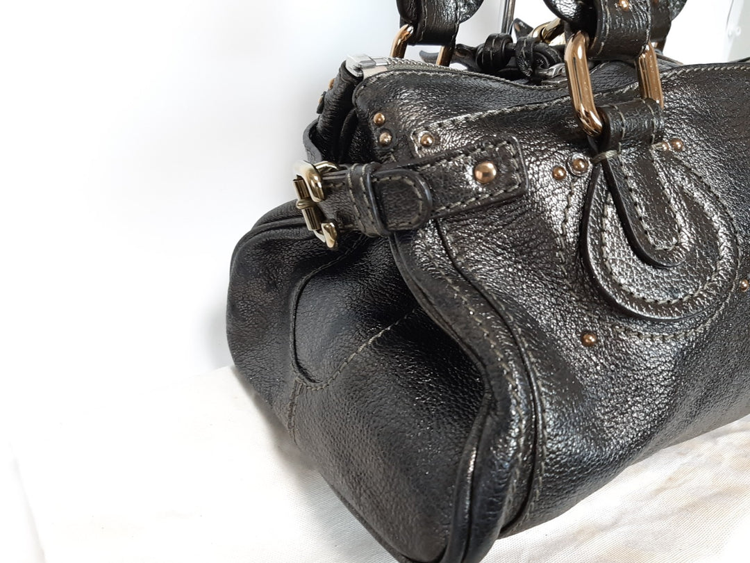 Chloe Paddington Dark Brown Bronze Glod Padlock Key Hand Shoulder Bag Dust Bag6