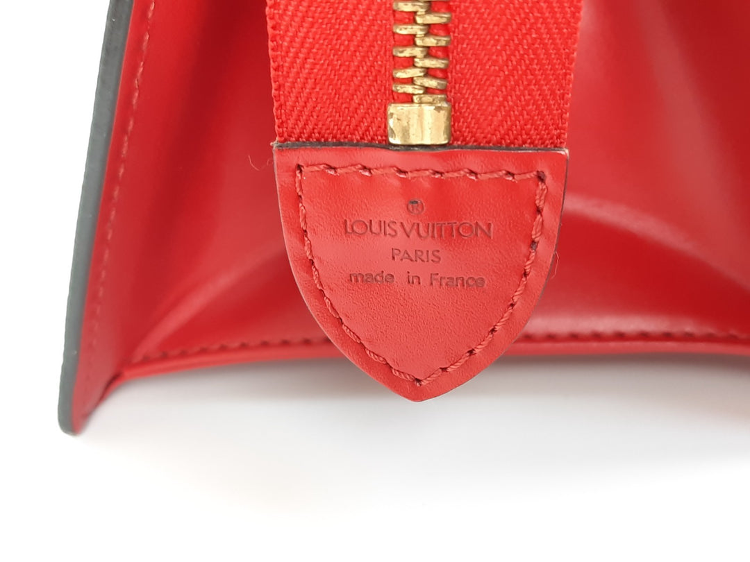 Louis Vuitton Sac Triangle Epi Handbag Brown M52097 MI0936 Gold Hardware5