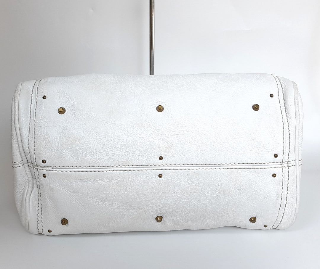 Chloe Paddington Dark White Glod Padlock Key Women's Hand Shoulder Bag2