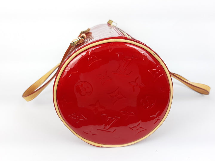 Louis Vuitton Vernis Bedford Hand Bag M9133F Vernis Monogram Pink VI00967