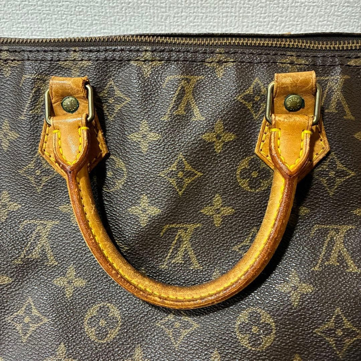 Louis Vuitton Speedy 40 Travel Hand Bag Monogram Leather Brown M41106 SP09425