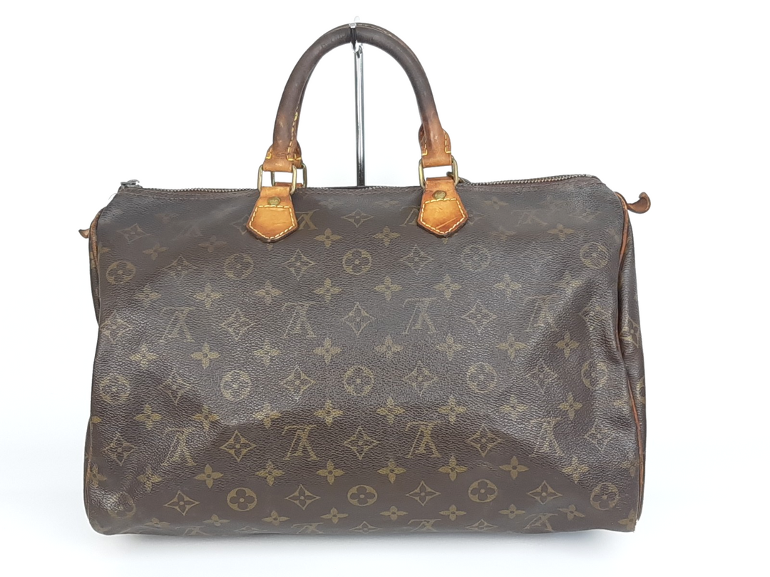 Louis Vuitton Speedy 35 Monogram Boston Hand Bag Purse SA821 Padlock Key3