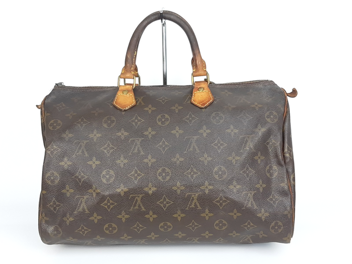 Louis Vuitton Speedy 35 Monogram Boston Hand Bag Purse SA821 Padlock Key3