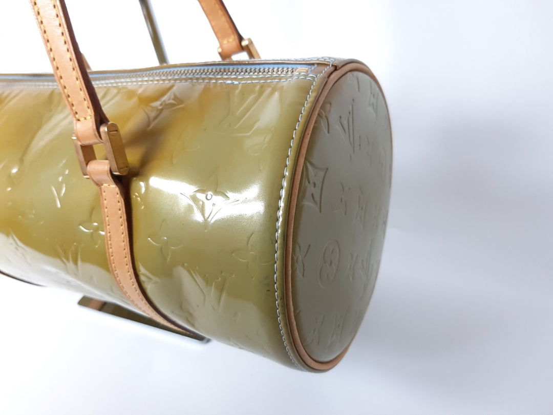 Louis Vuitton Vernis Bedford Hand Bag M91007 Vernis Monogram Green VI09392